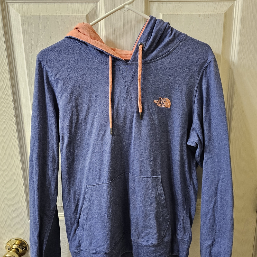 The North Face Purple/Blue/Orange Cream Hooded Shirt